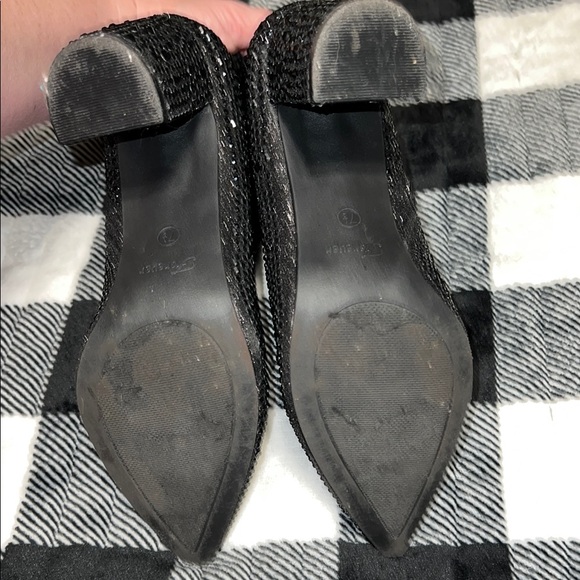 Elegant Black Rhinestone Ankle Boots - Picture 4 of 5